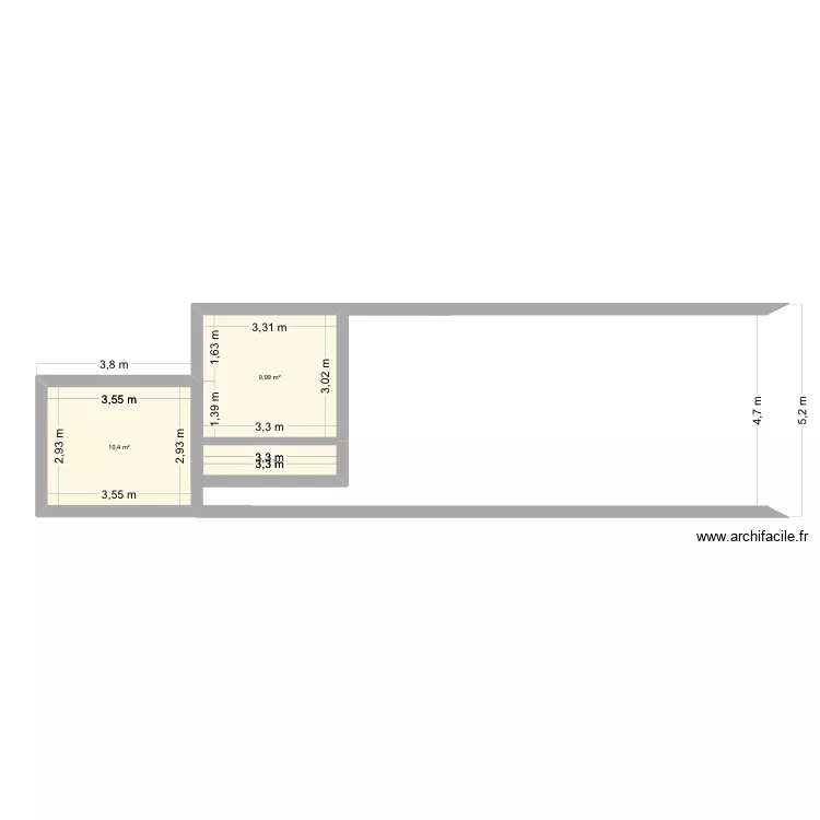 Goeulzin. Plan de 3 et 23 m² Goeulzin. Plan de 3 et 23 m²