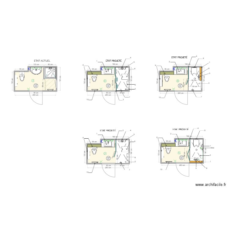 dossier ANTON. Plan de 5 pièces et 21 m2