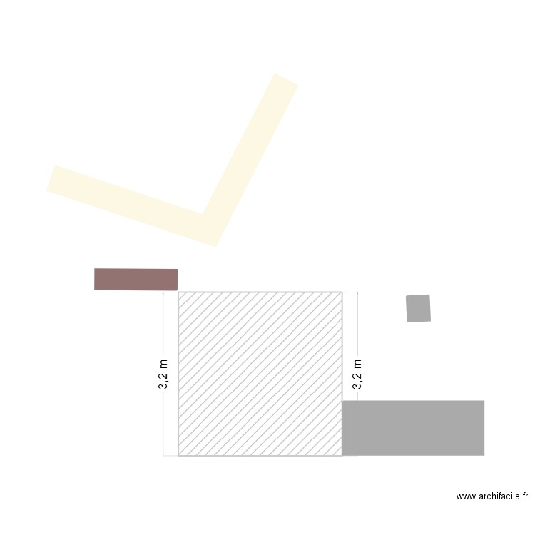 terrasse le hameau. Plan de 0 pièce et 0 m2