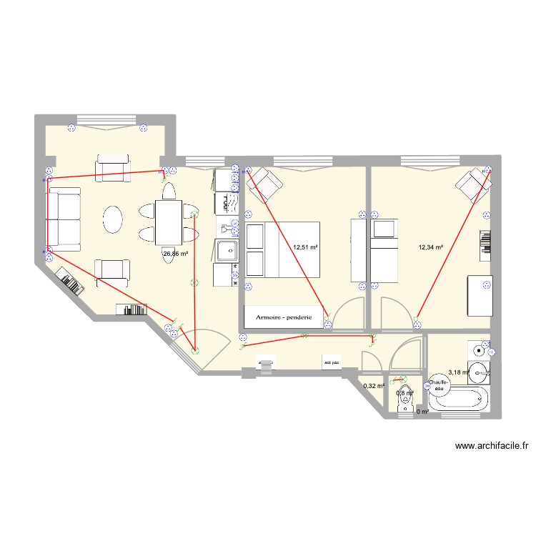 Gambetta 2. Plan de 0 pièce et 0 m2 Gambetta 2. Plan de 0 pièce et 0 m2