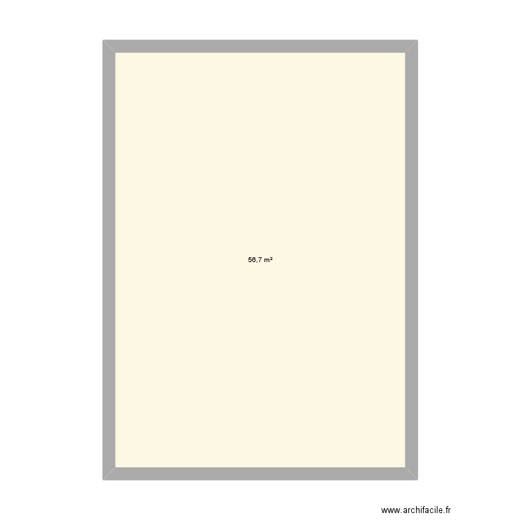 hydraulique. Plan de 1 pièce et 57 m2