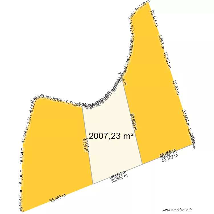 Thir&eacute; Parcelle 52 53 54. Plan de 