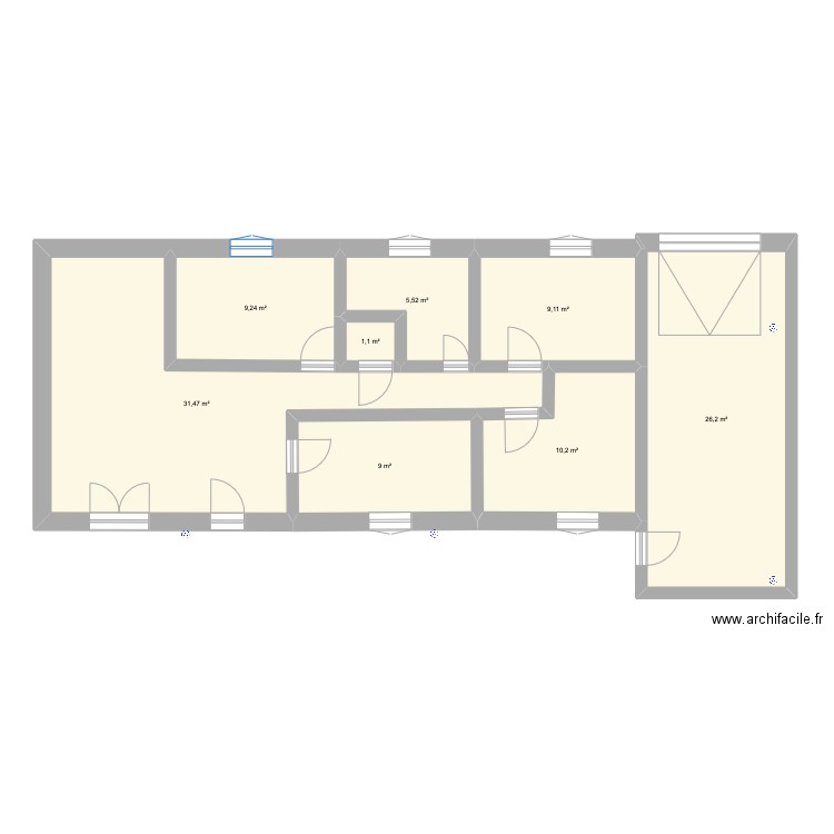 claire. Plan de 0 pièce et 0 m2