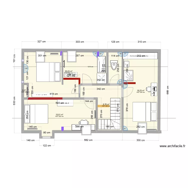 plan étage 1 ST MALO. Plan de plan étage 1 ST MALO. Plan de