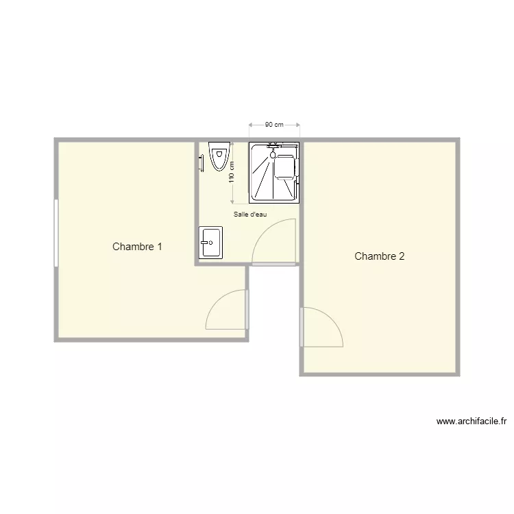 plan apr&egrave;s travaux pouliquen. Plan de 