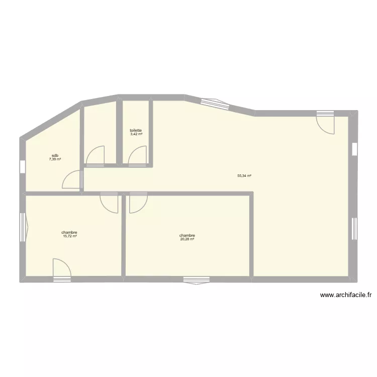 ST MAISON. Plan de 5  et 102 m²