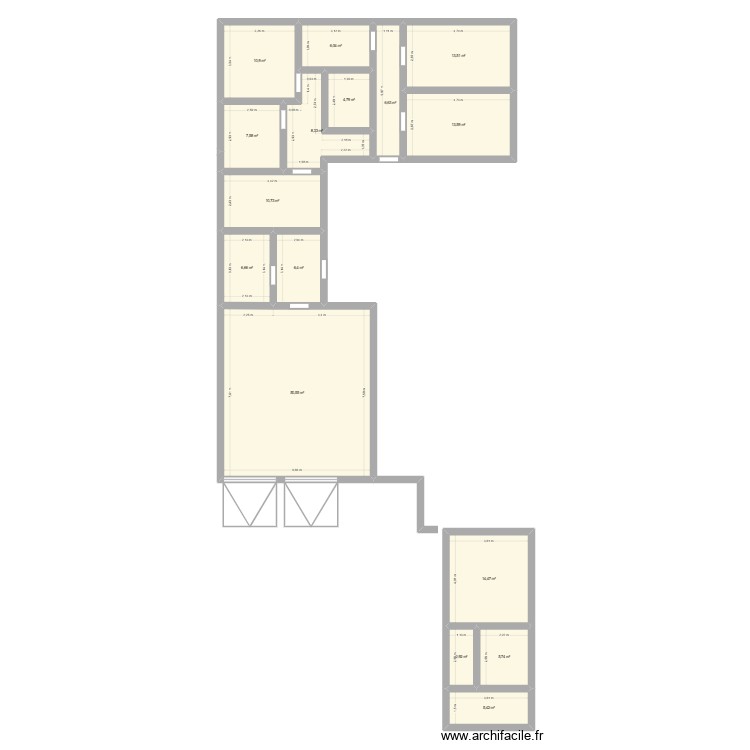 maison. Plan de 0 pièce et 0 m2