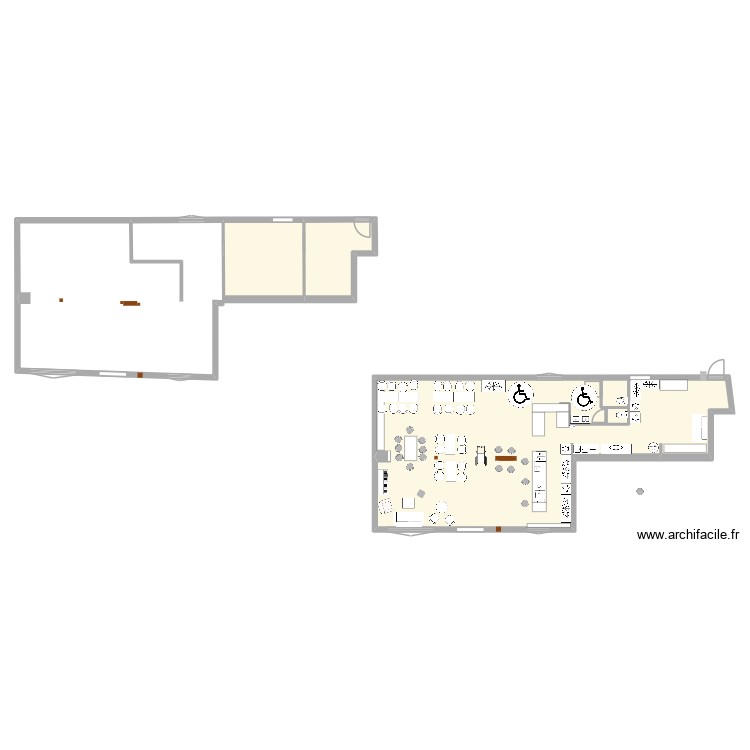 BAR A DROITE. Plan de 0 pièce et 0 m2