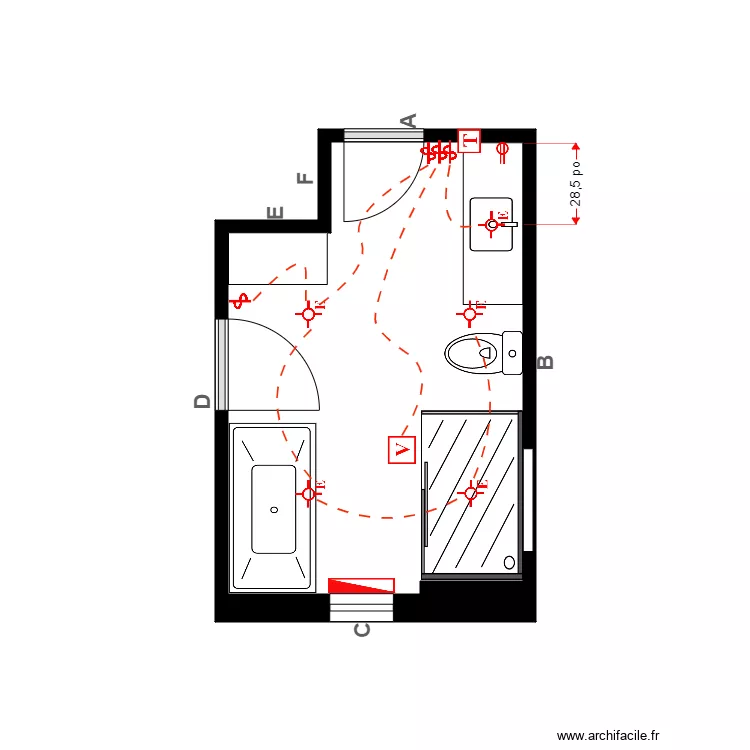 Laberge sdb &Eacute;lectrique. Plan de 