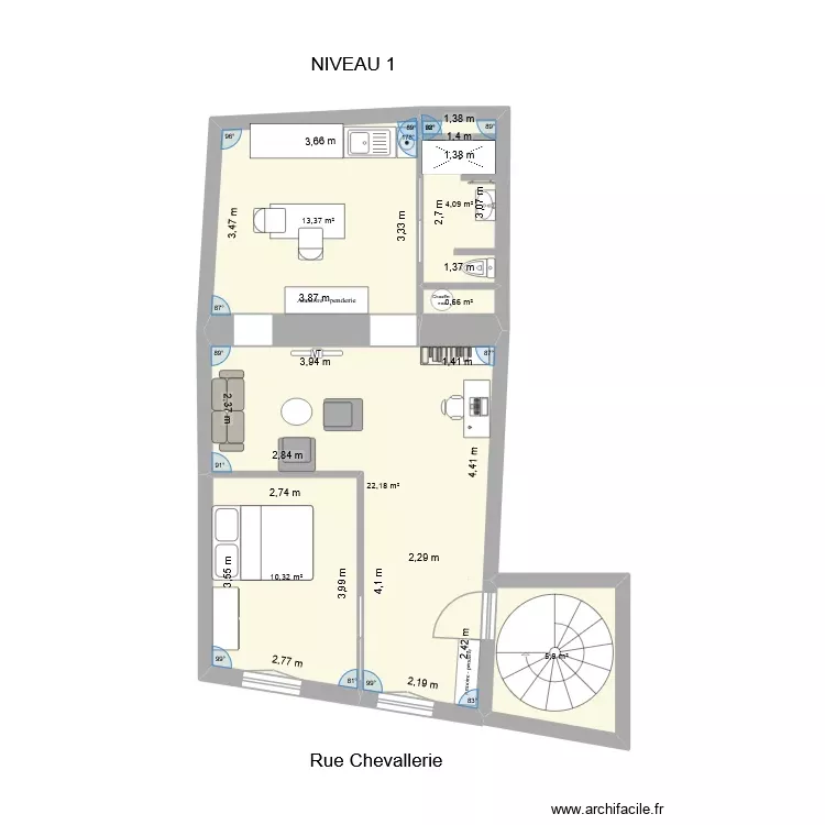 Tallard N1 EVO 2. Plan de 6 Pièces et 57 m² Tallard N1 EVO 2. Plan de 6 Pièces et 57 m²