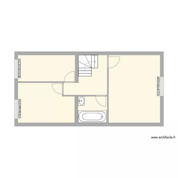 Le Treport 1er. Plan de 5  et 36 m²