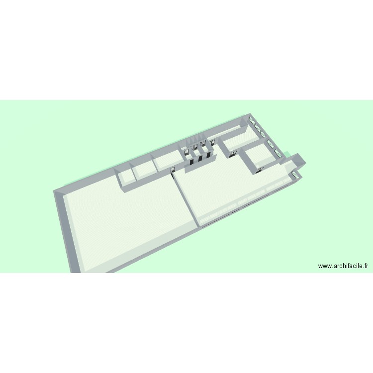 Plan 1er etage ADV CHARVIEU PRYSMIAN V8. Plan de 8 pièces et 752 m2