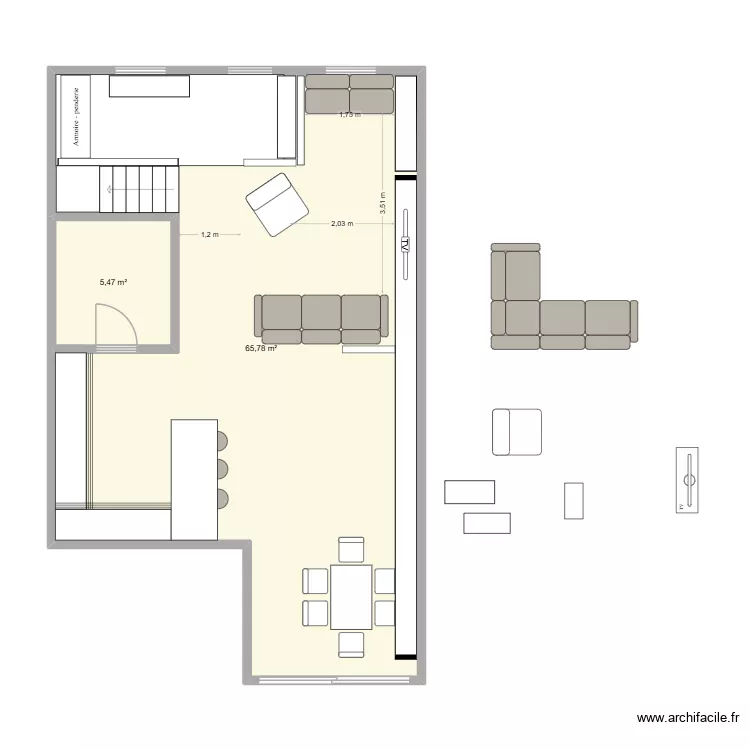 MTL - APS1. Plan de 2 et 71 m² MTL - APS1. Plan de 2 et 71 m²