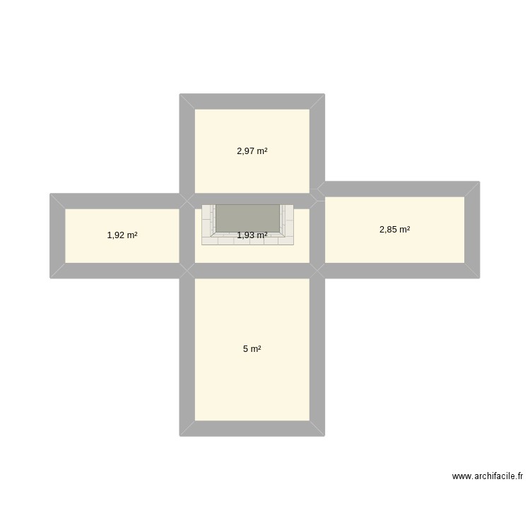 Maison actuelle. Plan de 5 pièces et 15 m2