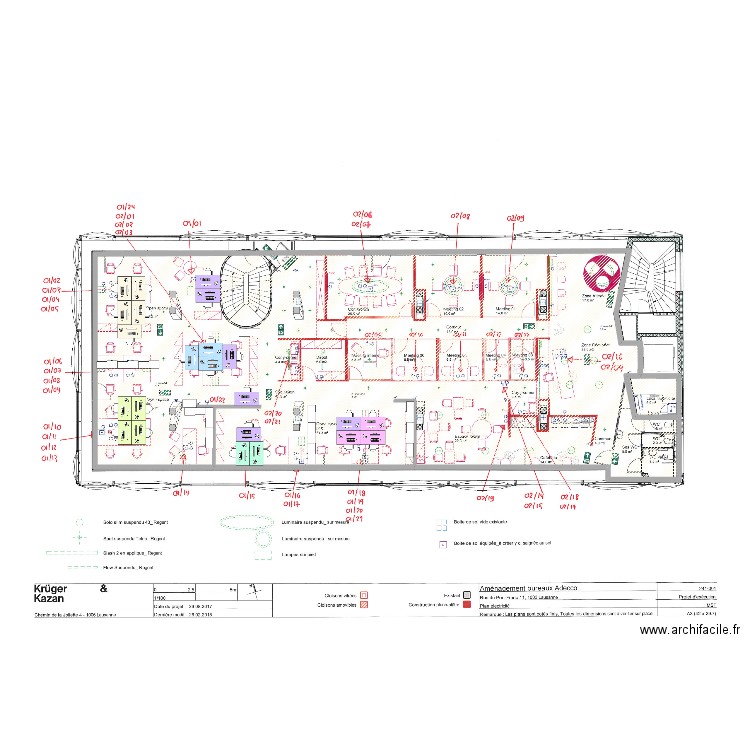 LS Flon - Option 1 Médical. Plan de 2 pièces et 389 m2