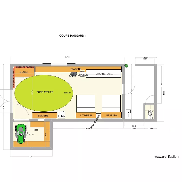 HANGARD 8. Plan de 