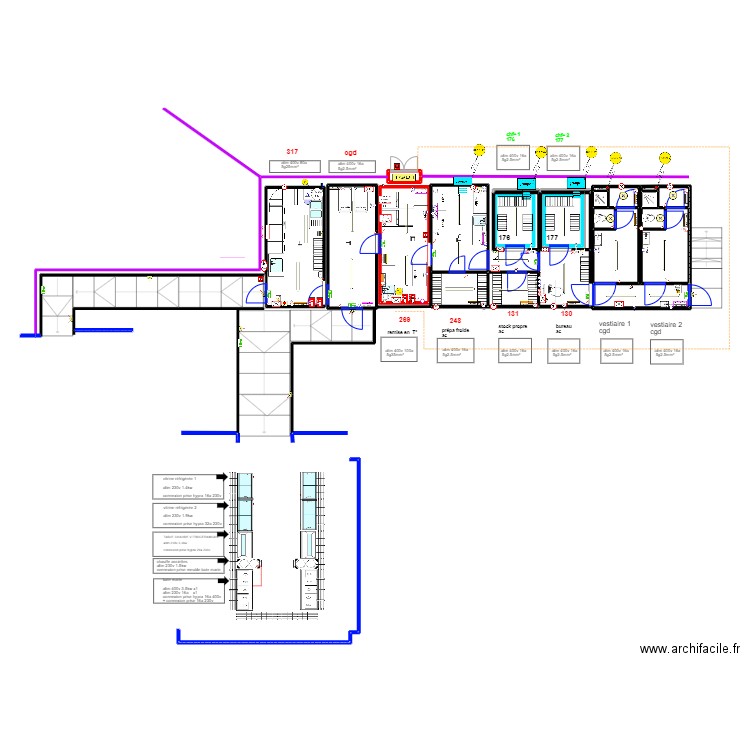SGAMI LIBOURNE 33. Plan de 24 pièces et 103 m2