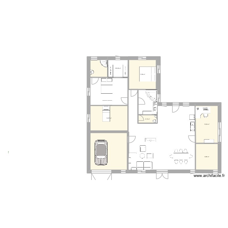 EXECICE AMENAGEMENT. Plan de 0 pièce et 0 m2