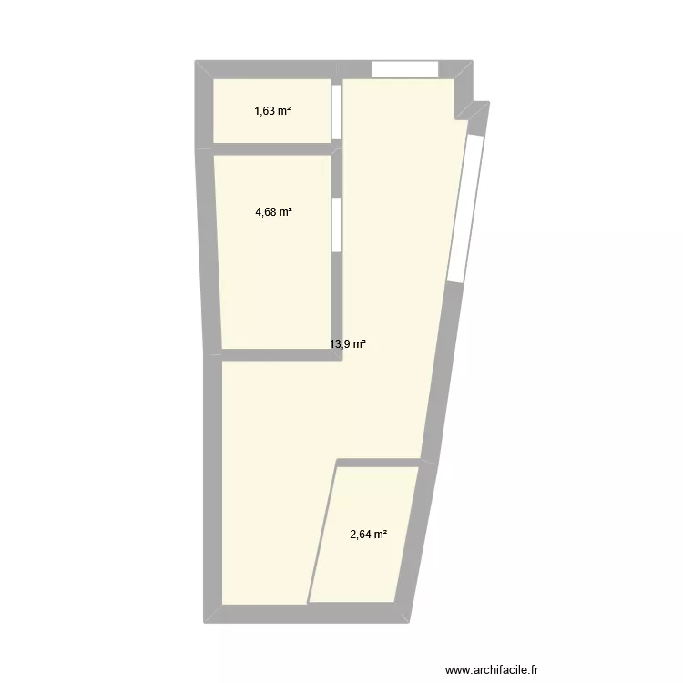 Santa fe 2. Plan de 4  et 23 m²