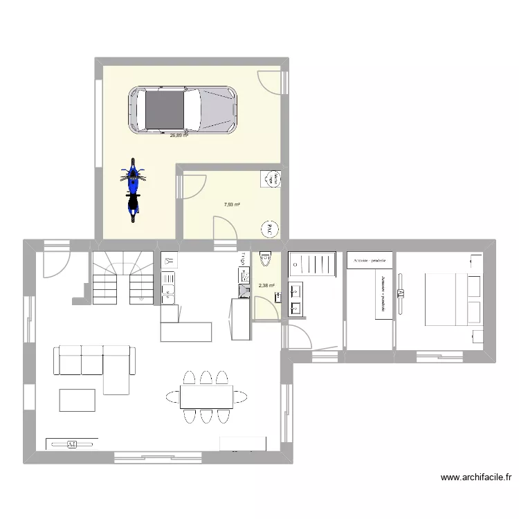 maison. Plan de maison. Plan de