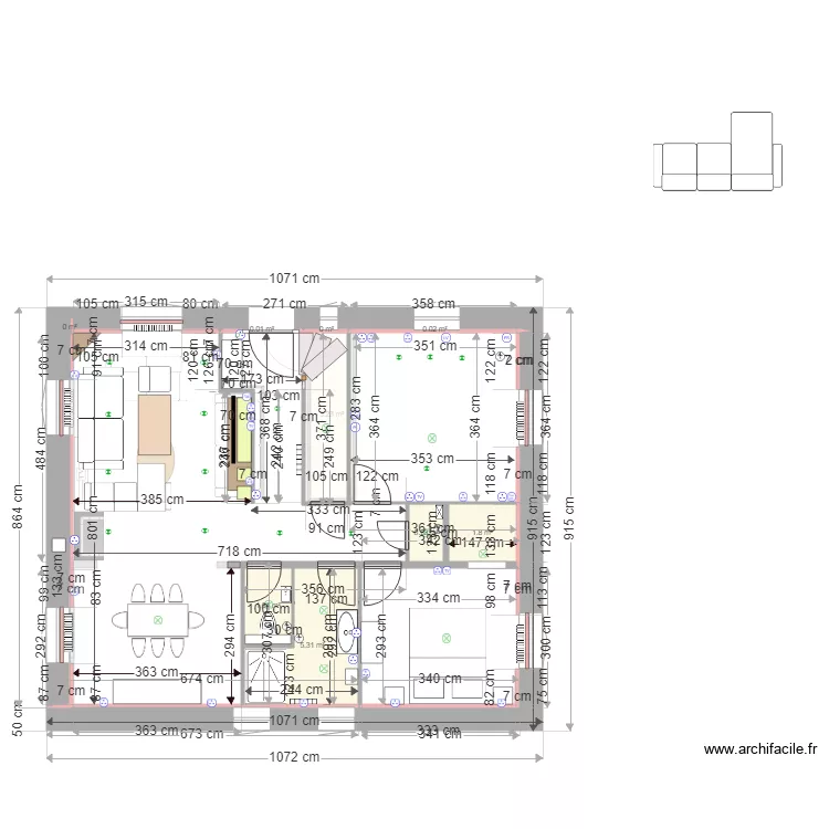 Plan du RdeCh 2. Plan de 