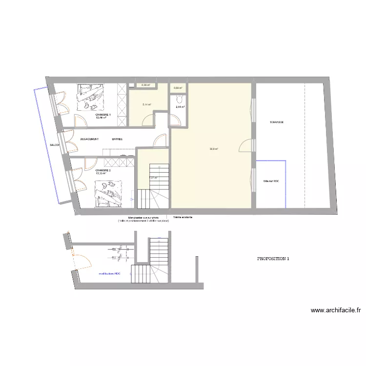 CIC Frontignant am&eacute;nagement 1. Plan de 