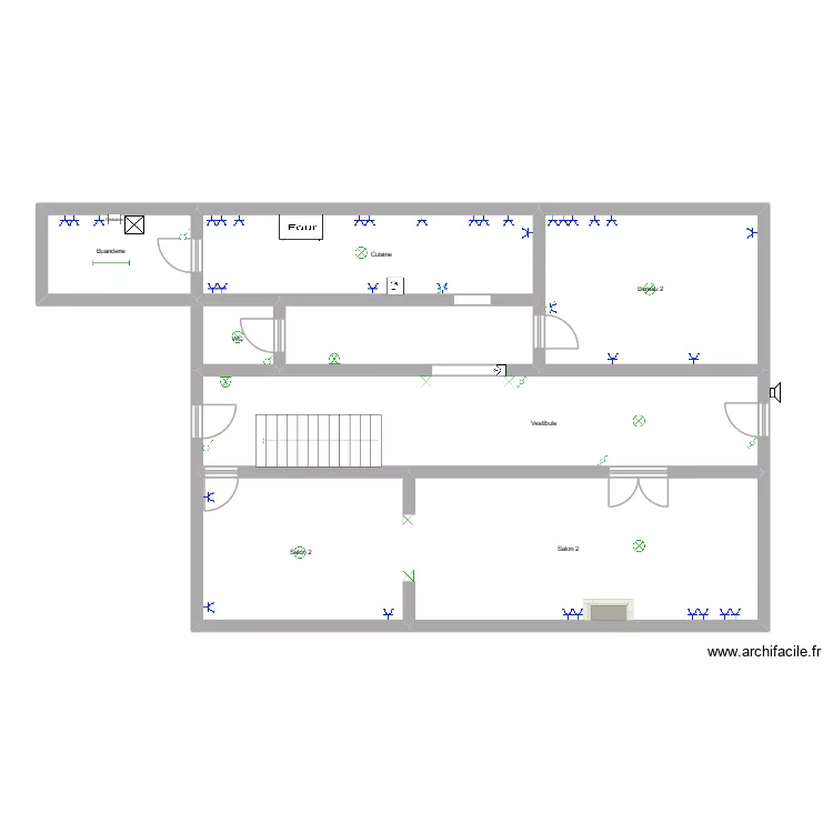Rez de chaussée. Plan de Rez de chaussée. Plan de