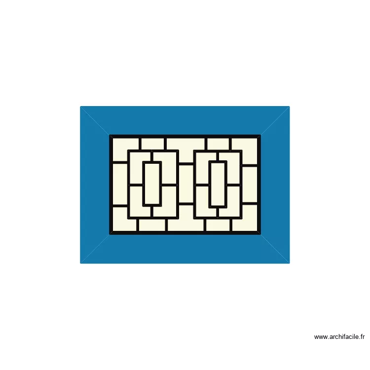fenetre 105x1600mm. Plan de 