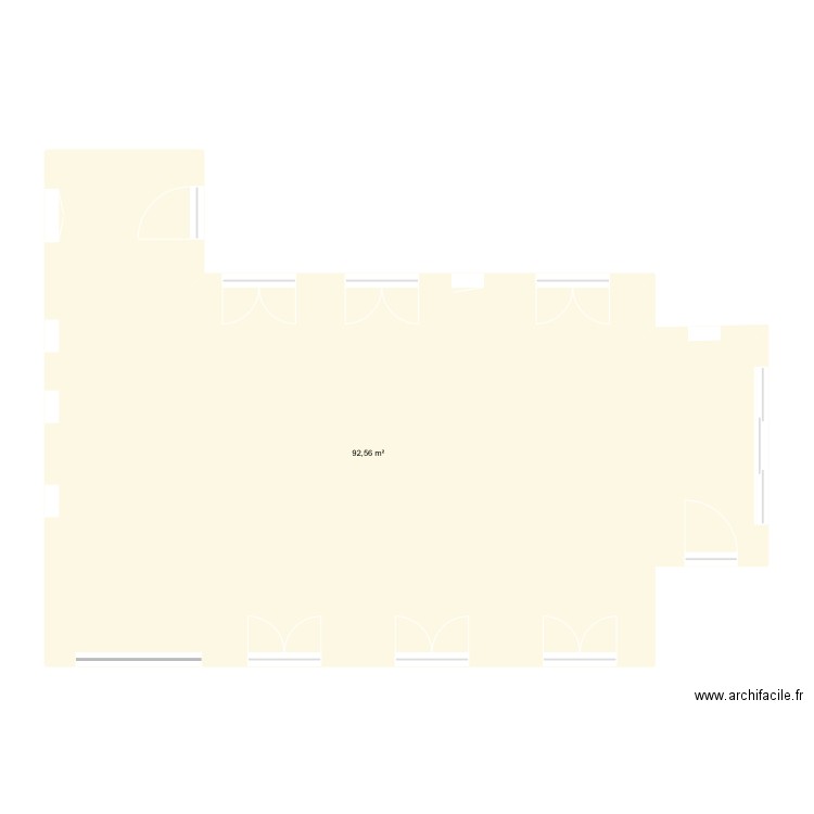 Benoit. Plan de 1 pièce et 93 m2