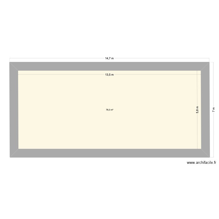 etage 1 st nigelles. Plan de 1 pièce et 78 m2