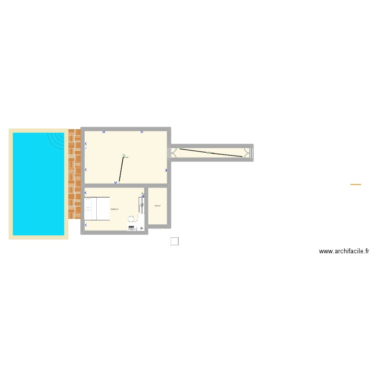 MA Maison De Salopard. Plan de 4 pièces et 53 m2