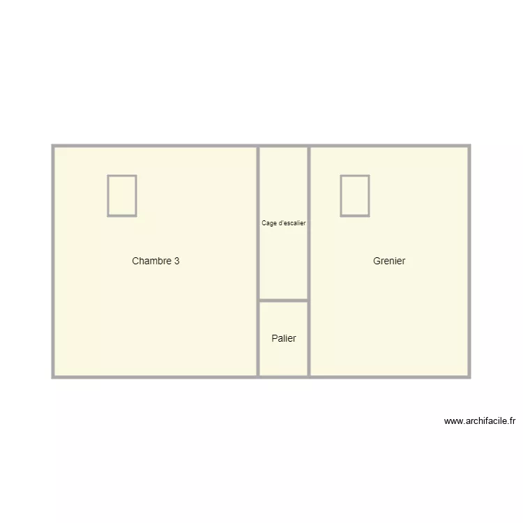 augier-trebaol 2&egrave;me. Plan de 6  et 33 m²