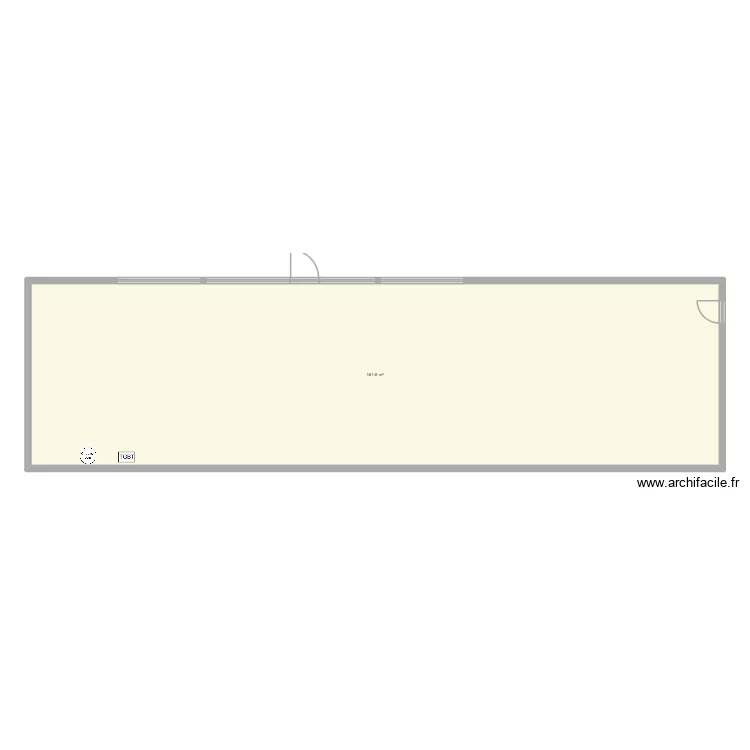 Gencay. Plan de 1  et 162 m²