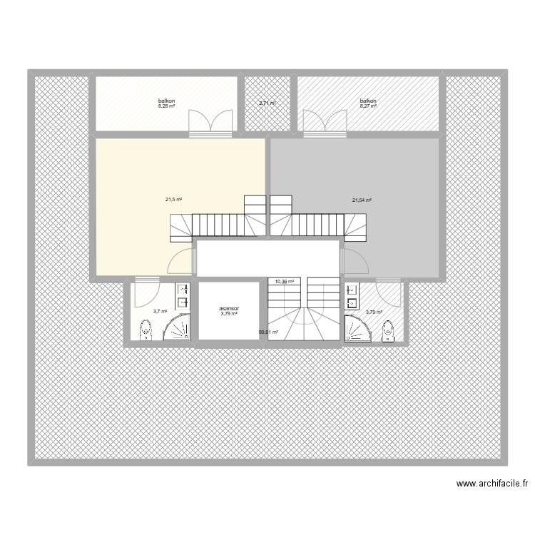  celaliye 16 daire  çati. Plan de 0 pièce et 0 m2