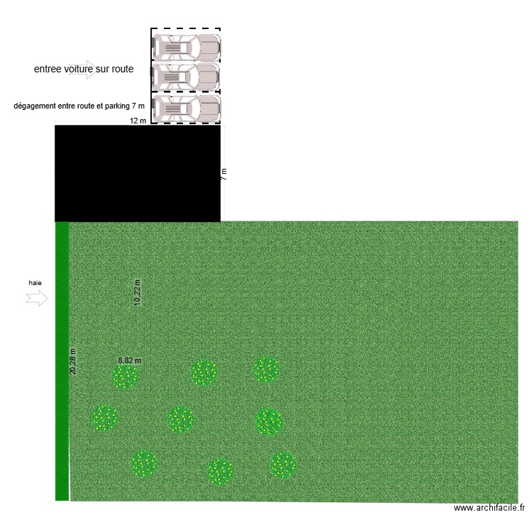 plan de masse. Plan de 0 pièce et 0 m2