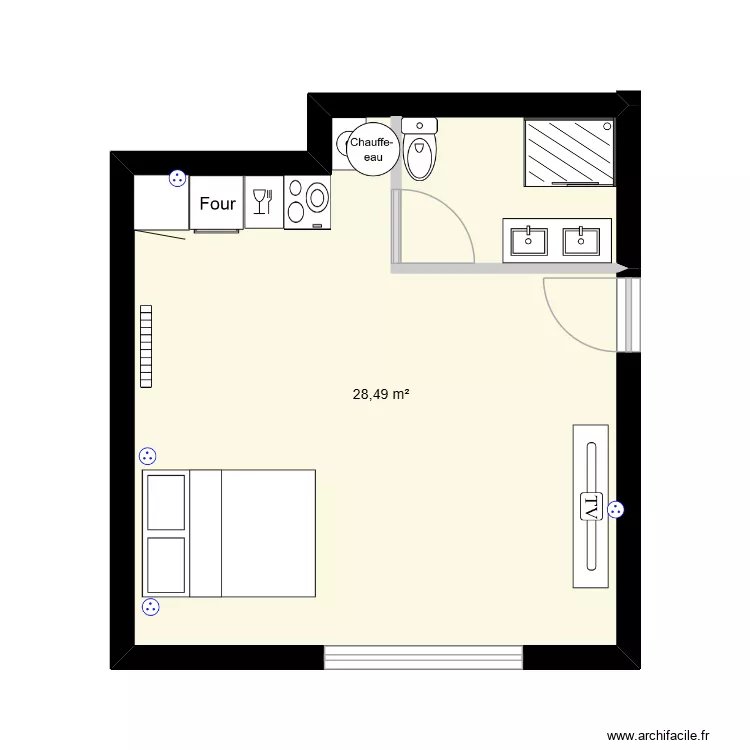 LOCAL VILLARDS. Plan de LOCAL VILLARDS. Plan de