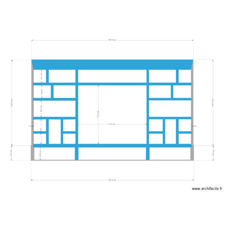 MEUBLE. Plan de 24 pièces et 11 m2