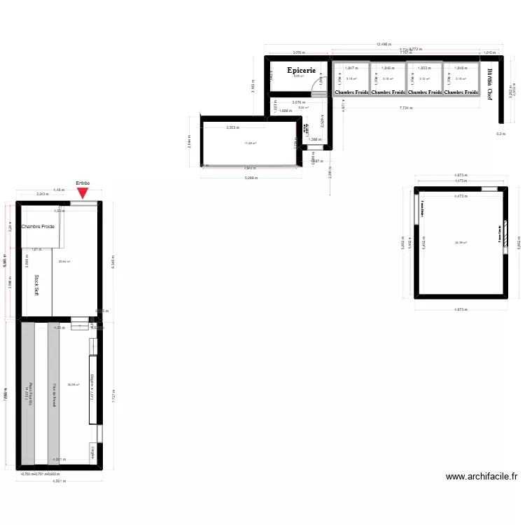 Patisserie plonge. Plan de 10 Pièces et 112 m² Patisserie plonge. Plan de 10 Pièces et 112 m²