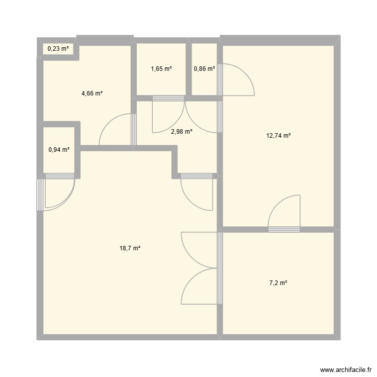 2e &eacute;tage Essentia bar cuisine. Plan de 0 pièce et 0 m2