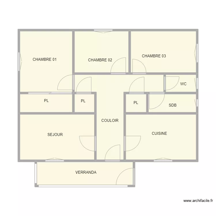 ST MARTIN CORRAL ETAGE. Plan de 11 pièces et 67 m²