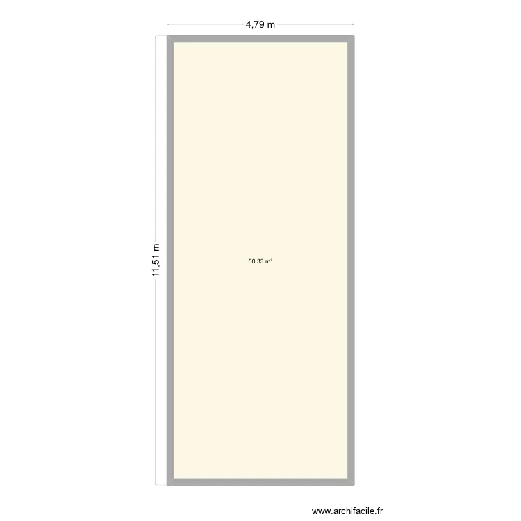 La salle Eric Bienaim&eacute;. Plan de 1  et 50 m²