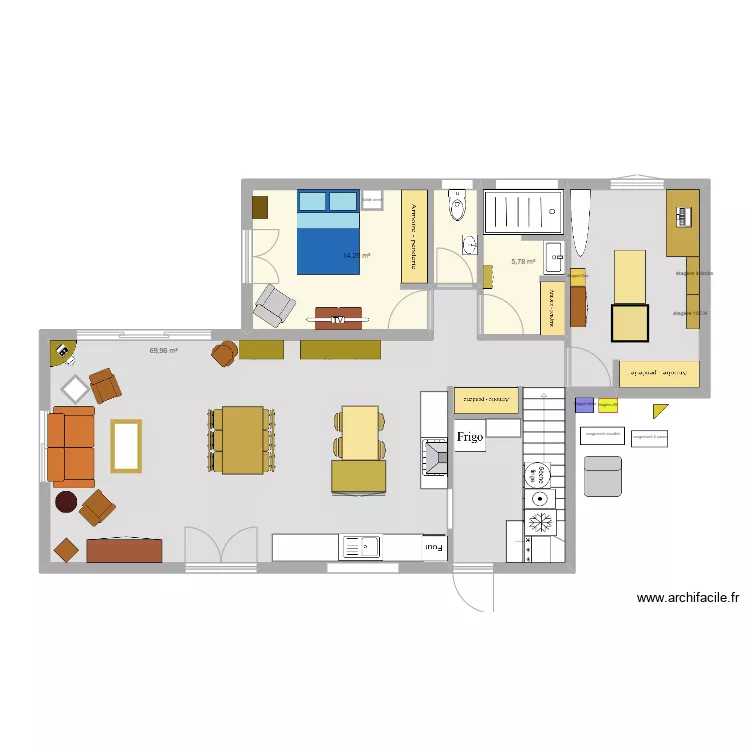 maison Bernica. Plan de 