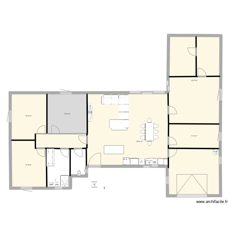 Bouzazi. Plan de 0 pièce et 0 m2