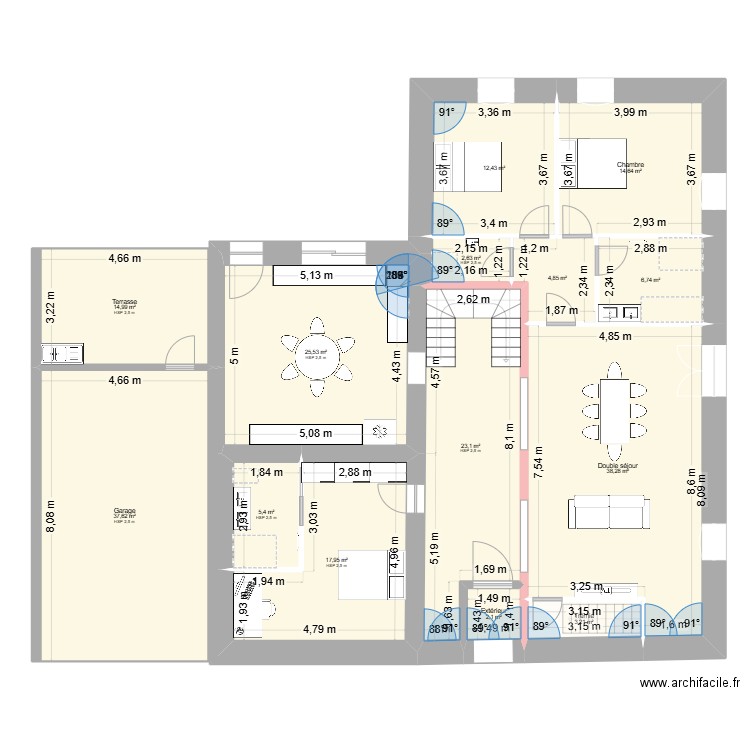 Maison vincent.... Plan de 23 pièces et 479 m2