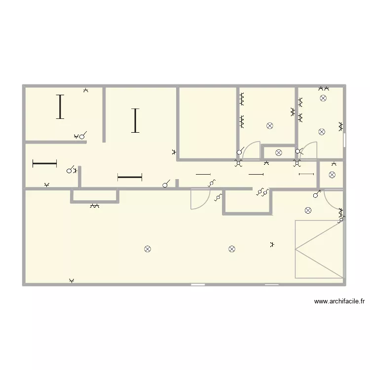 HASS5. Plan de 7  et 104 m²