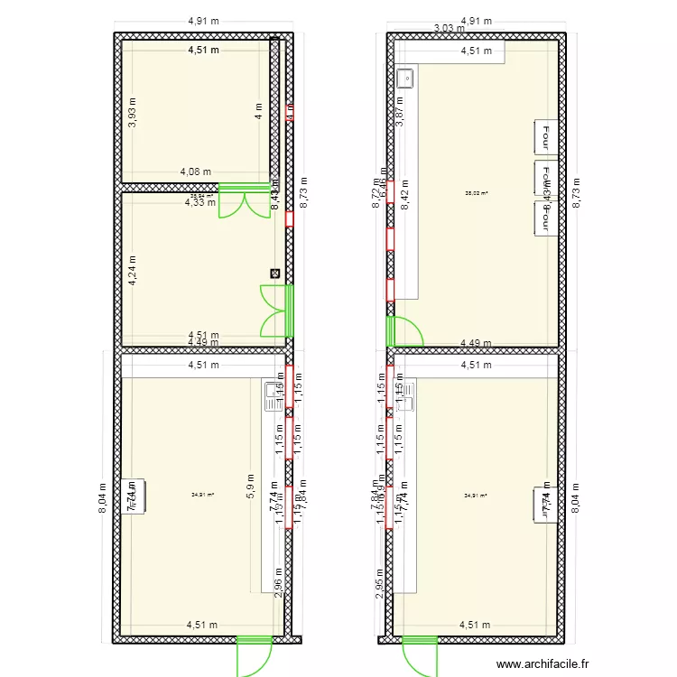 PLAN 2. Plan de 4  et 144 m²