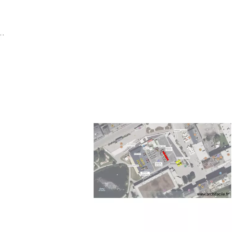 RAF25 - CLERMONT - VILLAGE RA. Plan de 