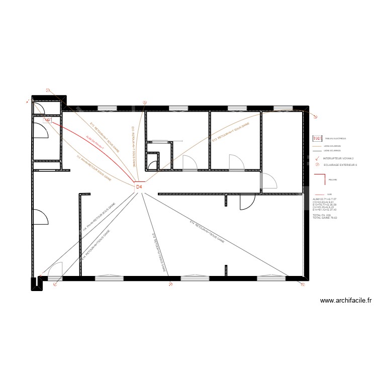 JACQUET ECLAIRAGE 4. Plan de 0 pièce et 0 m2