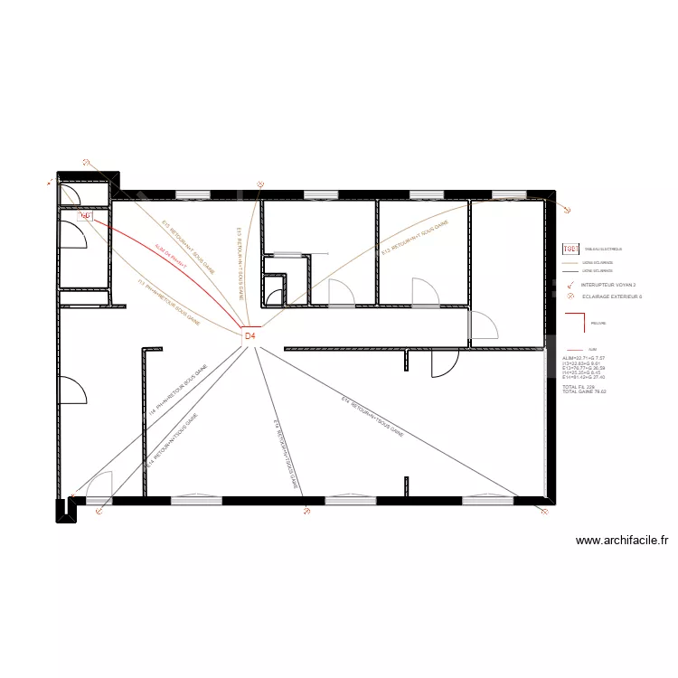 JACQUET ECLAIRAGE 4. Plan de 