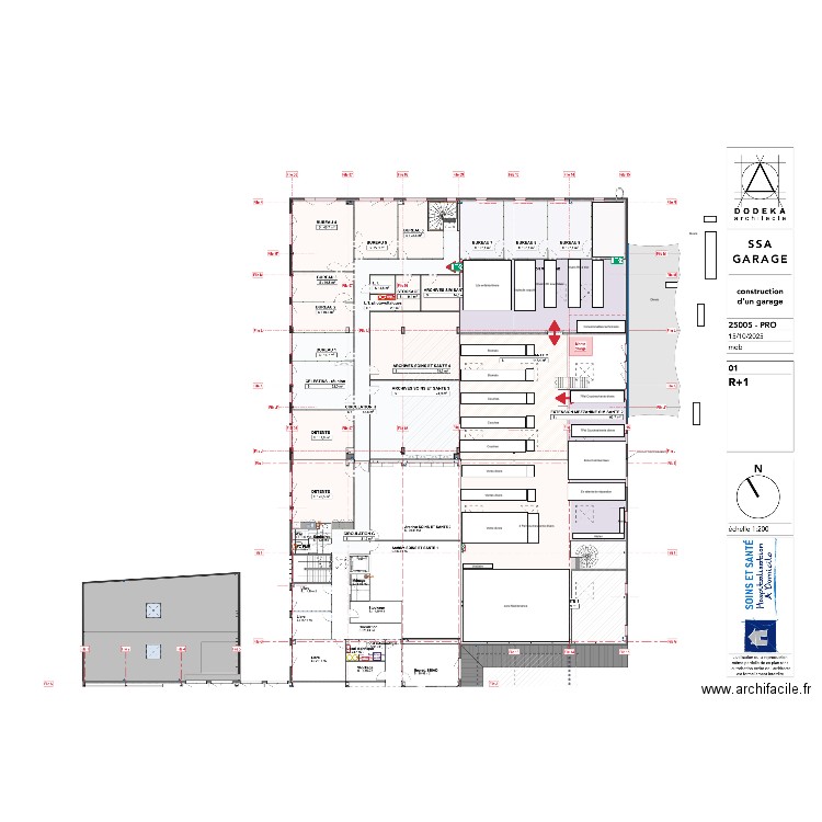 SIM SANTE R+1 v2. Plan de 0 pièce et 0 m2